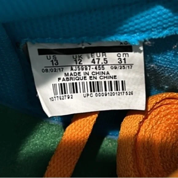 *GAVE AWAY* 2017 Air Jordan 1 Retro High OG G8RD ‘Blue Lagoon’ - Picture 8 of 9